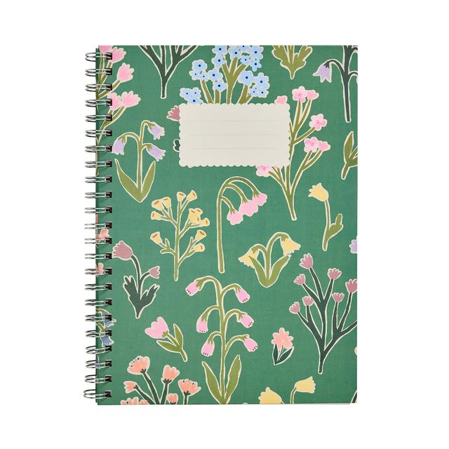 Sainsbury's Home A4 Floral Wiro Notebook - gallery image 1