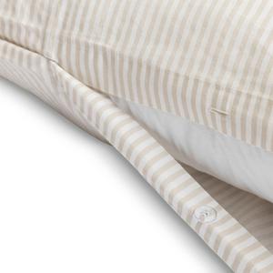 Habitat Timeless Oxford Edge Mini Stripe Taupe Bedding Set - gallery image 5