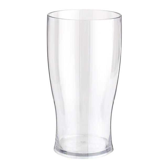 Sainsbury's Home Single Reusable Recyclable Clear Plastic Pint Glass - 568ml - gallery image 1