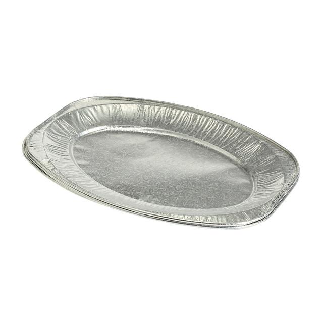 Sainsbury's Home Pack of 3 Oval Foil Platter - 35cm - gallery image 1