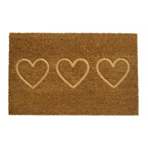Sainsbury's Home Hearts Debossed Coir Doormat - 40x60cm - gallery image 2