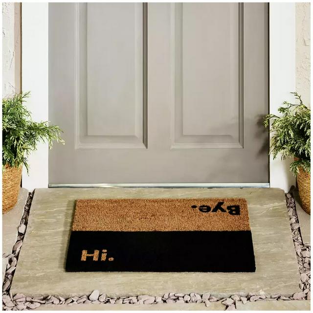 Sainsbury's Home Hi Bye Coir Doormat - 40x60cm