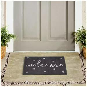 Sainsbury's Home Ditsy Heart Washable Cut Pile Doormat - 57x40cm