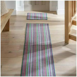 Sainsbury's Home Washable Bright Stripe Runner & Mat Set - 180x57cm