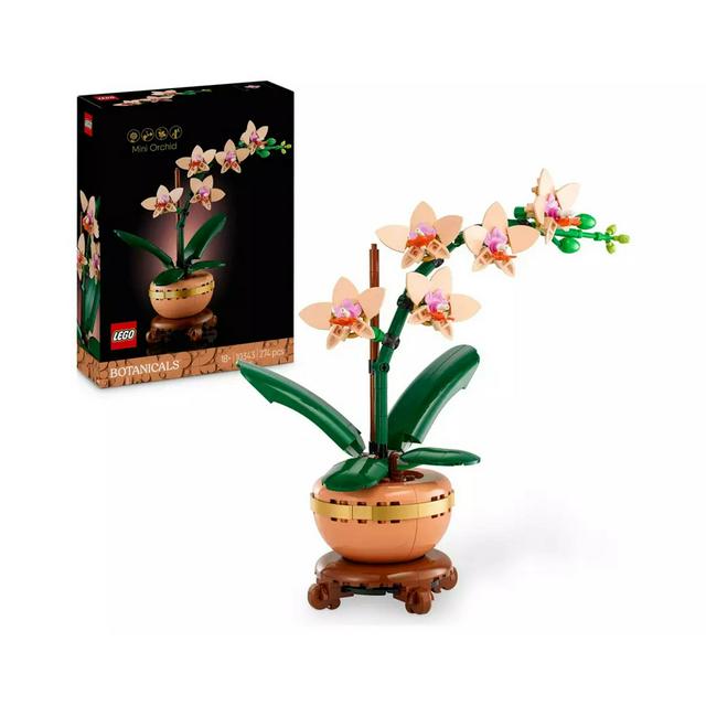 3-Piece Miniature Clay Orchid Set - Fairy Garden & Dollhouse Plants From Thailand