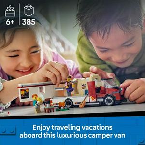 LEGO City Holiday Adventure Camper Van Toy Vehicle Set 60454 - gallery image 2