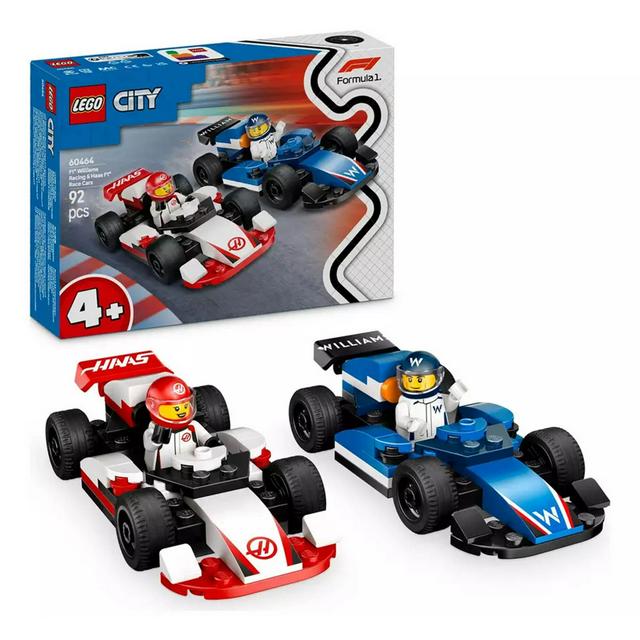 LEGO City F1 Williams Racing Haas F1 Race Cars Set 60464