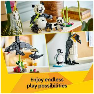 LEGO Creator 3in1 Wild Animals: Panda Family Toy Set 31165 - gallery image 3