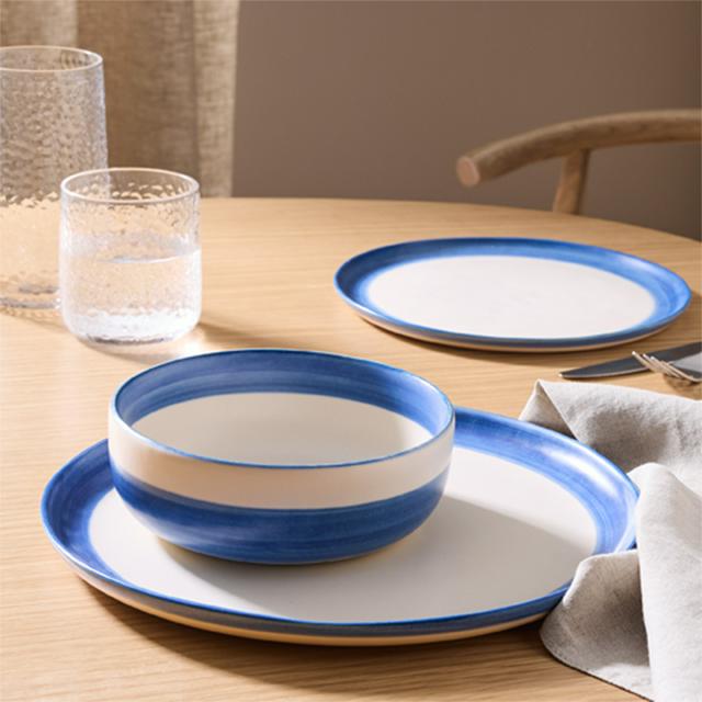 Habitat 12pc Artisan Stripe Boxset - Blue | Sainsbury's