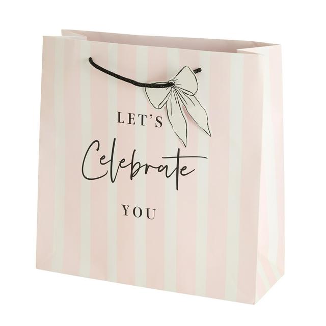 Sainsbury's Home Let's Celebrate Stripe Large Square Bag