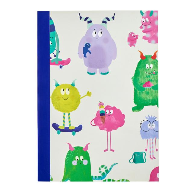 Sainsbury's Home A5 Bold Monsters Bound Notebook