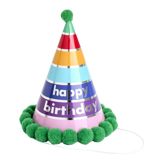 Sainsbury's Home Single Rainbow Coloured Party Hat