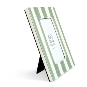 Habitat Ceramic Stripe Photo Frame Green - 4x6 - gallery image 3