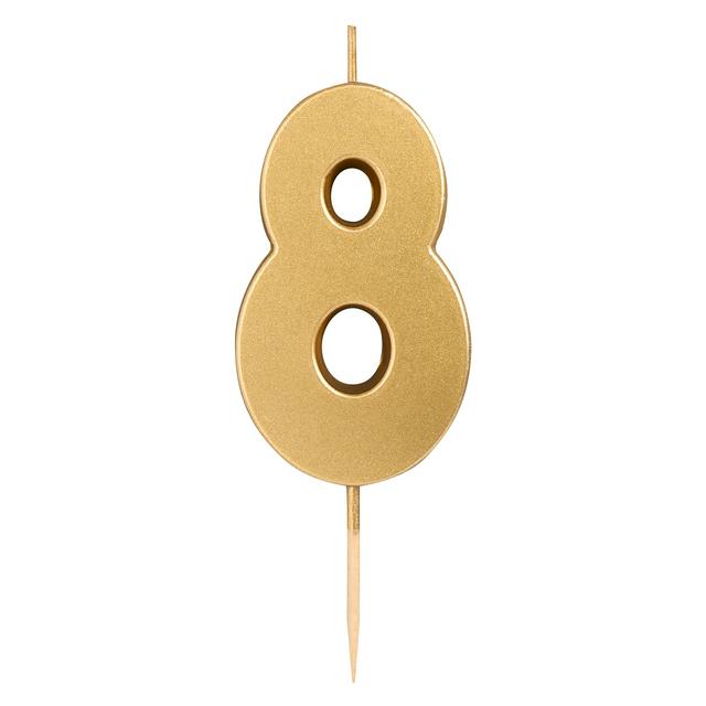 Sainsbury's Home Gold Number Candle Age 8