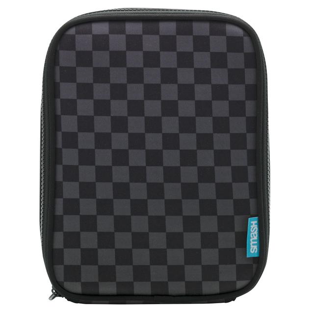 SMASH Washable Black Checkerboard Lunch Bag