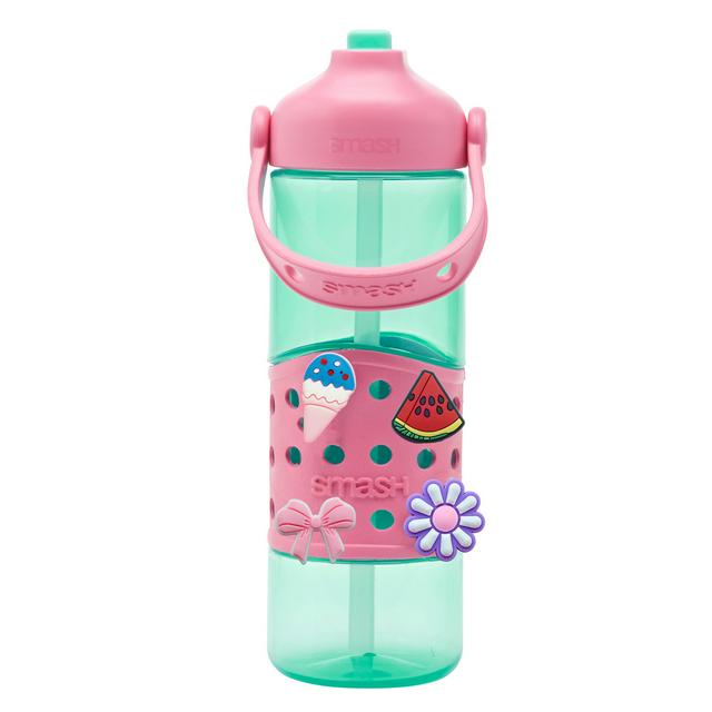 SMASH Pink & Turquoise Charm Bottle
