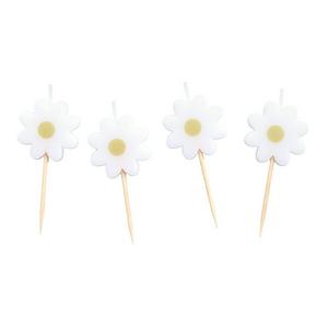 Sainsbury's Home Pack of 4 Daisy Icon Candles