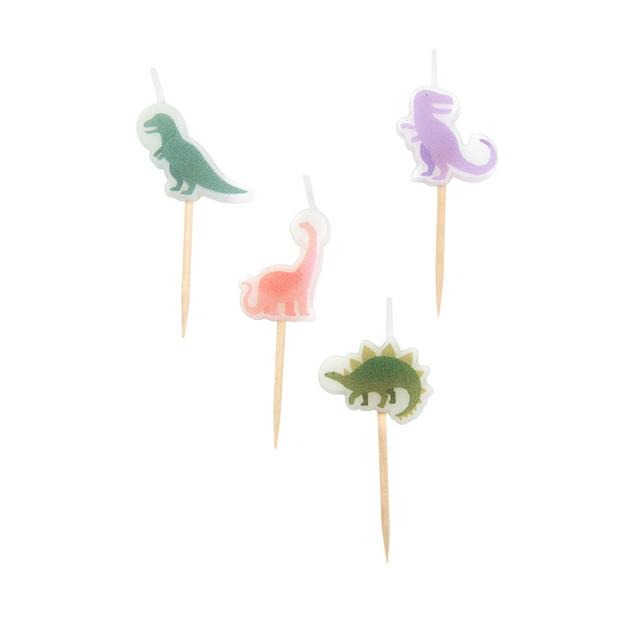 Sainsbury's Home Pack of 4 Dino Icon Candles