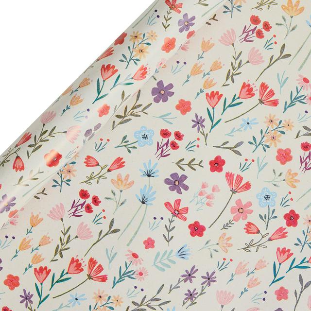 Sainsbury's Home 3m Wild Flowers Roll Wrap - gallery image 1