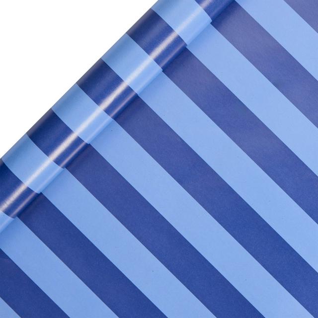 Sainsbury's Home 3m Blue Stripe Roll Wrap - gallery image 1