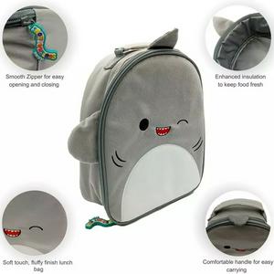 Hox Squishmallows Gordon The Shark Furry Lunch Bag - gallery image 2