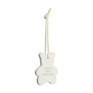 Sainsbury's Home Mini Ceramic Keepsake - Baby's First Christmas Single Decoration