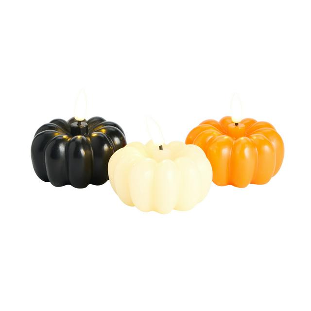 Sainsbury's Home LED Pumpkin Candles Assortment - gallery image 1