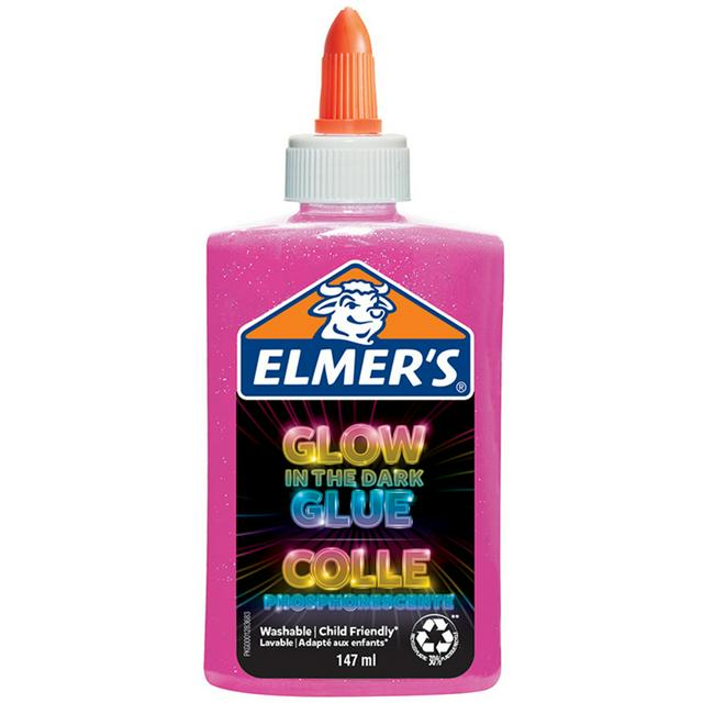 ELMERS Pink Glow-in-the-Dark Liquid Glue