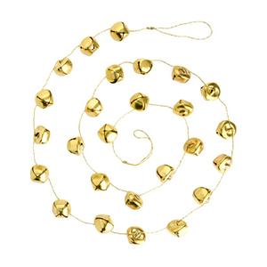 Habitat Gold Coloured Bell Christmas Garland - gallery image 2