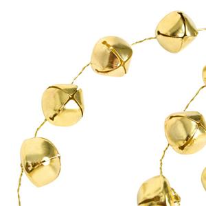 Habitat Gold Coloured Bell Christmas Garland - gallery image 3