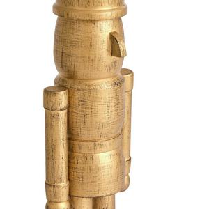 Habitat Gold Coloured Wooden Nutcracker Christmas Decoration - gallery image 3