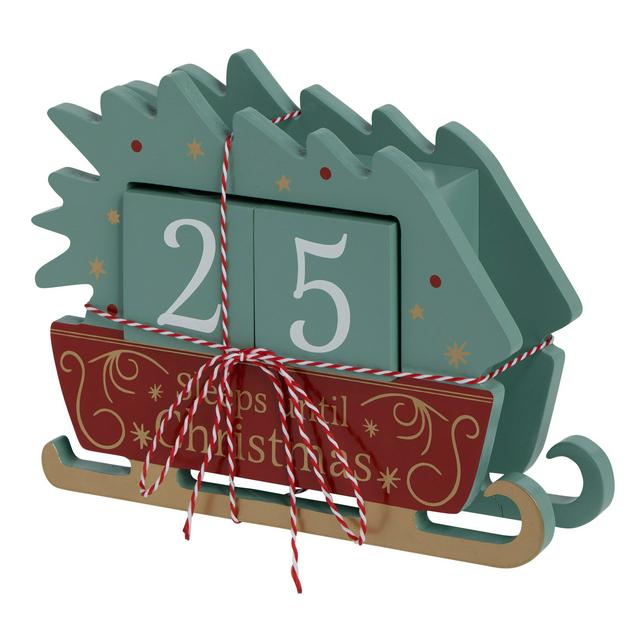 Sainsbury's Home Countdown Sleigh Ornament - gallery image 1