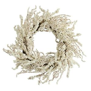 Habitat Foliage Christmas Wreath - White - gallery image 2