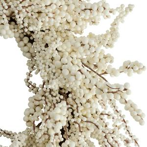 Habitat Foliage Christmas Wreath - White - gallery image 3