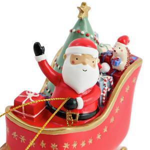 Sainsbury's Home Santa & Rudolf Christmas Table Decoration - gallery image 3