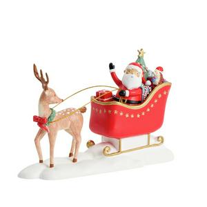 Sainsbury's Home Santa & Rudolf Christmas Table Decoration - gallery image 4