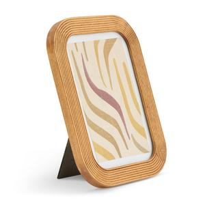Habitat Ribbed Wooden Frame - Natural - 5x7 - gallery image 3