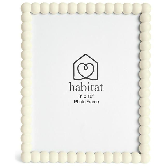 Habitat Bobble Picture Frame - White - 8x10