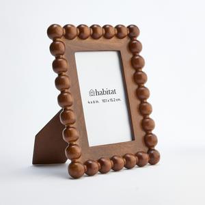 Habitat Mango Wood Bobble Frame - 4x6 - gallery image 2