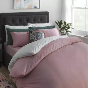 Habitat Cotton Rich 180 TC Pink Fitted Sheet - gallery image 4