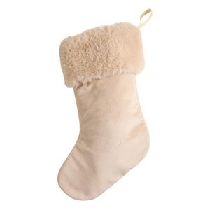 Habitat Taupe Fur Christmas Stocking - gallery image 3