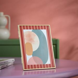 Habitat Pink Wavy Glass Frame - 5x7 - gallery image 2