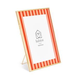 Habitat Pink Wavy Glass Frame - 5x7 - gallery image 3