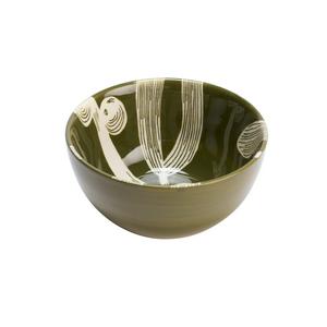 Habitat Floral Pasta Bowl - Green