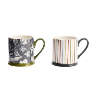 Habitat Floral & Stripe Tankard Mug Assortment