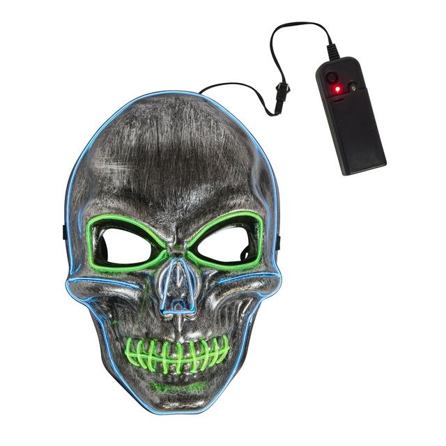 Sainsbury's Home Light Up Skull Mask - gallery image 1