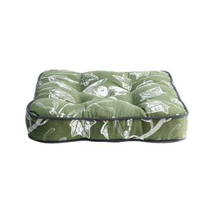 Habitat Floral Seat Cushion - Green - gallery image 4