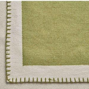 Habitat Blanket Stitch Throw - Green - 125x150 - gallery image 3