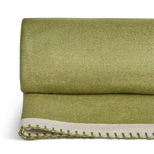Habitat Blanket Stitch Throw - Green - 125x150 - gallery image 4