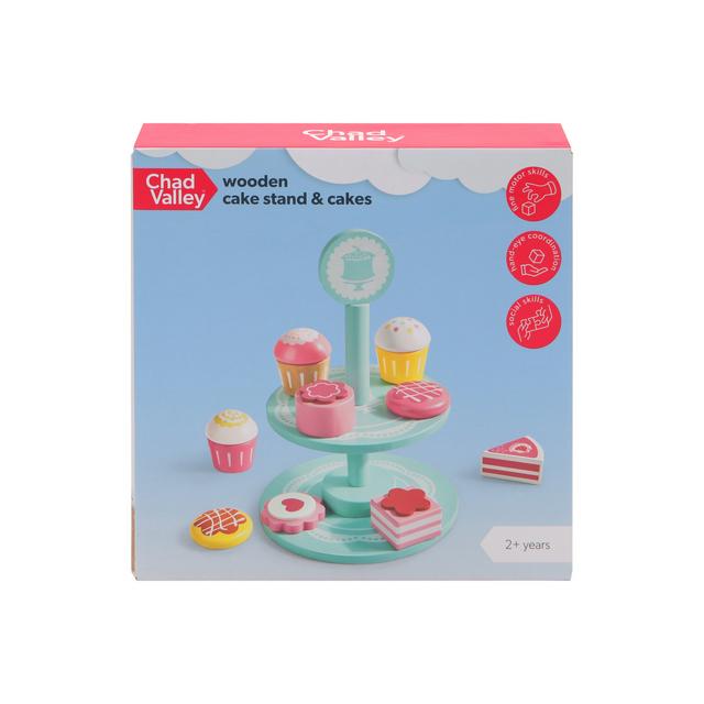 Chad Valley Wooden Cake Stand - gallery image 1